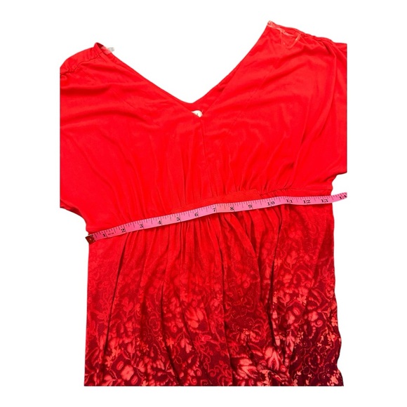 NWT! SOMA Grecian-Inspired Maxi Dress Tango Ombre Poppy in Women’s Medium - Picture 8 of 11